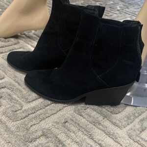 Eileen Fisher Midnight Black Ankle Booties